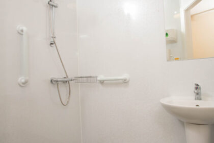 Abbey Wood care home shower