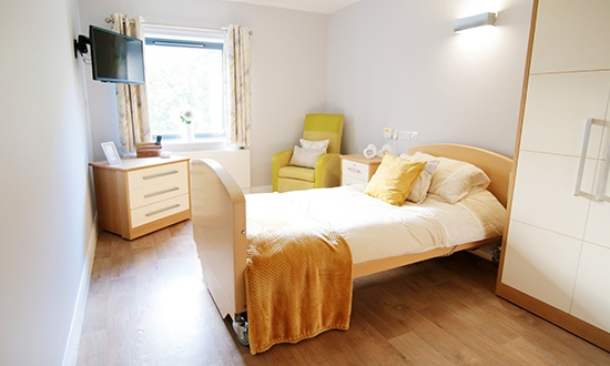 Abbey Wood Lodge Care Home bedroom