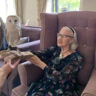 Exotic Animals Delight Residents at Abbey Wood Lodge